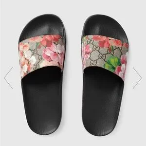 GUCCI gucci blooms slippers レザーウィメンズ Gucci Slides Bloom Supreme - 408508 KU200 8919 - US